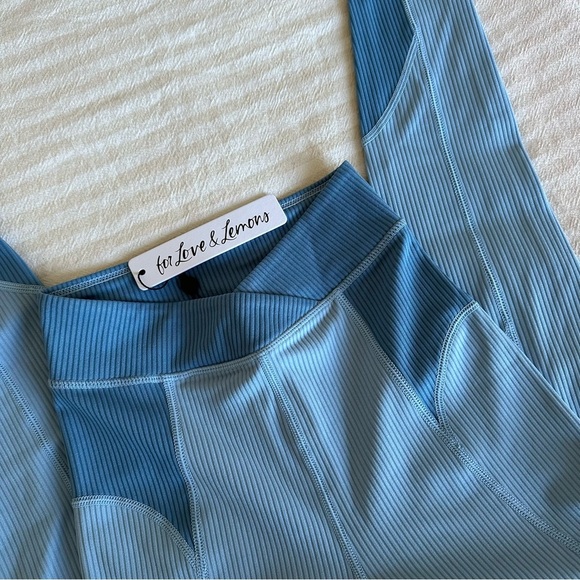 For Love and Lemons Blue Ella XXS Leggings NWT - Picture 4 of 6